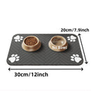 Tapete de alimentação para animais de estimação, absorvente para comida e tigela de água, com suporte de borracha à prova d'água, tapete de água de secagem rápida para cães e gatos