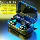 Fone De Ouvido Bluetooth 5.1 M10 Sem Fio (TWS) Estéreo Com Pod Carregador