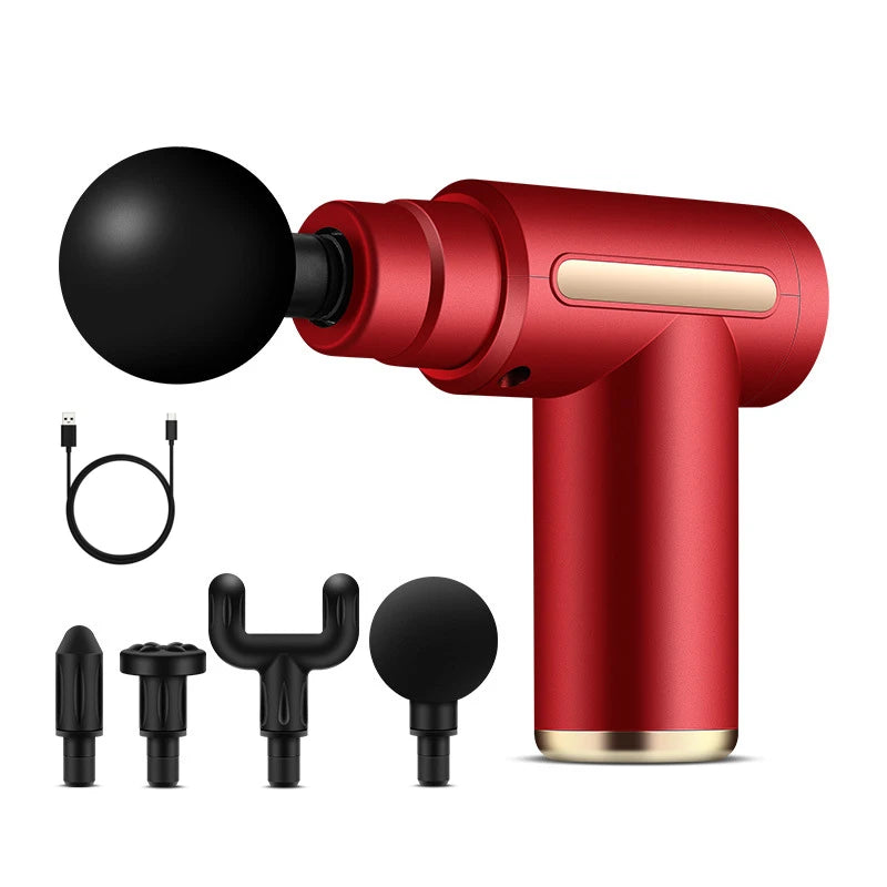 Massageador Corporal Portátil – Pistola de Massagem com 6 Velocidades