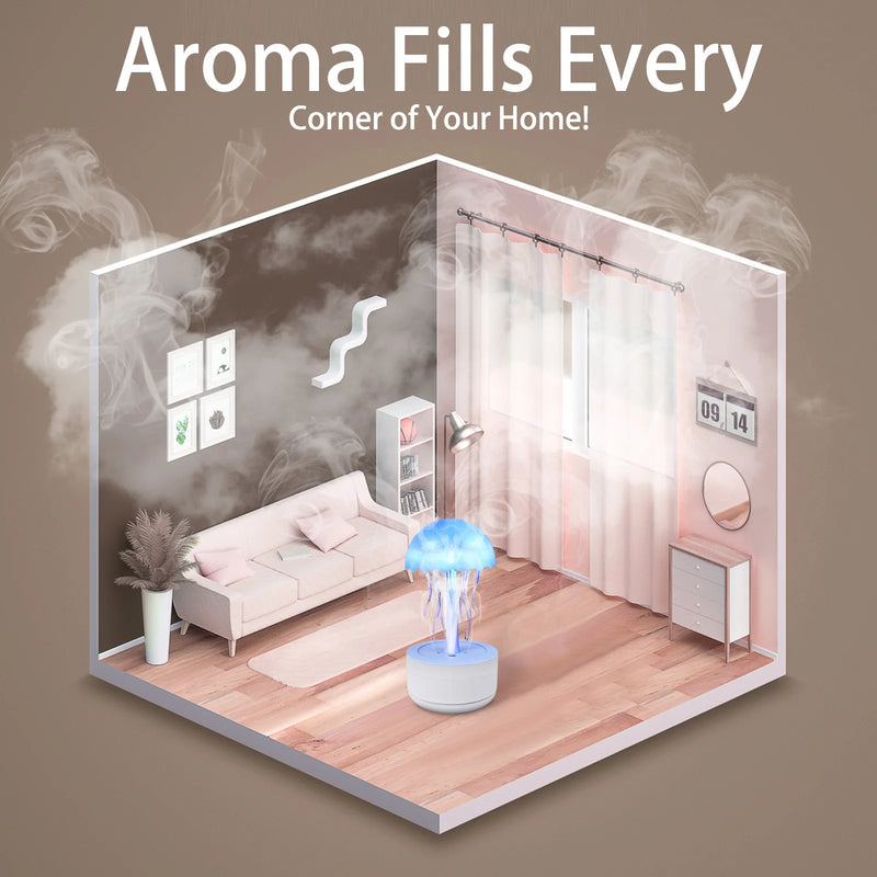 Luminária Noturna Jellyfish – Atmosfera Mágica com Estilo e Função