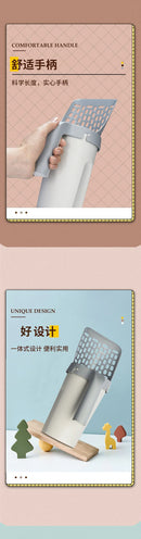 Cat Litter Pá com Sacos de Resíduos - Limpa Fácil - Ferramenta de limpeza de caixas portáteis