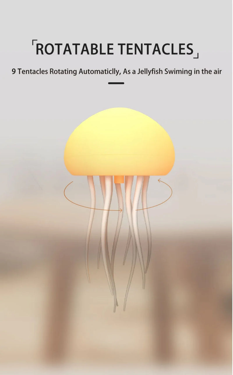 Luminária Noturna Jellyfish – Atmosfera Mágica com Estilo e Função