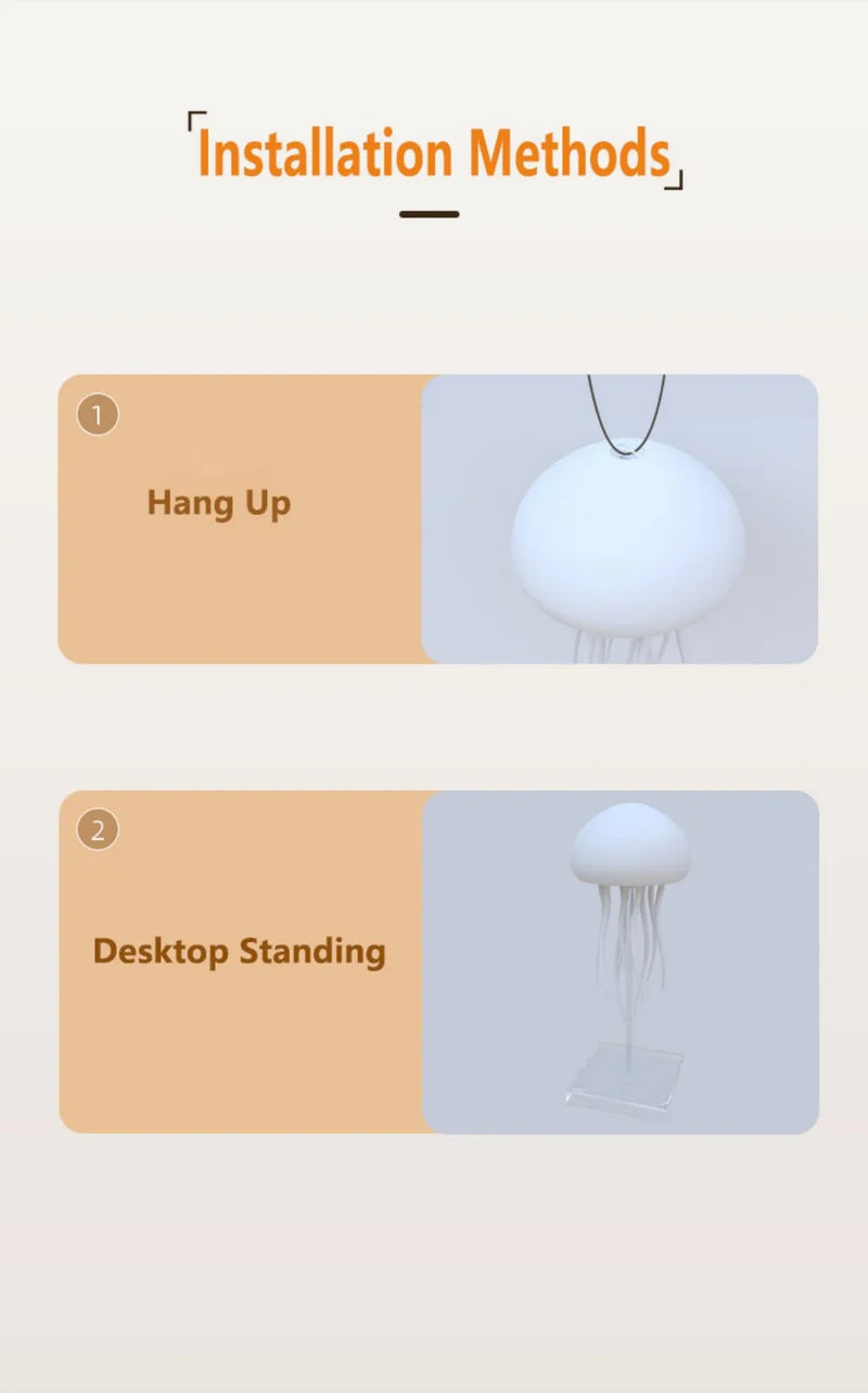 Luminária Noturna Jellyfish – Atmosfera Mágica com Estilo e Função
