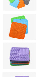 Silicone Lick Mat para Pet, Slow Food Plate, Dog Bathing Distração Otário, Treinamento Alimentador Suprimentos