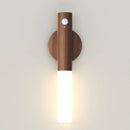 Luminária Noturna com Sensor de Movimento - Arandelas magnéticas, iluminação de parede de madeira para casa