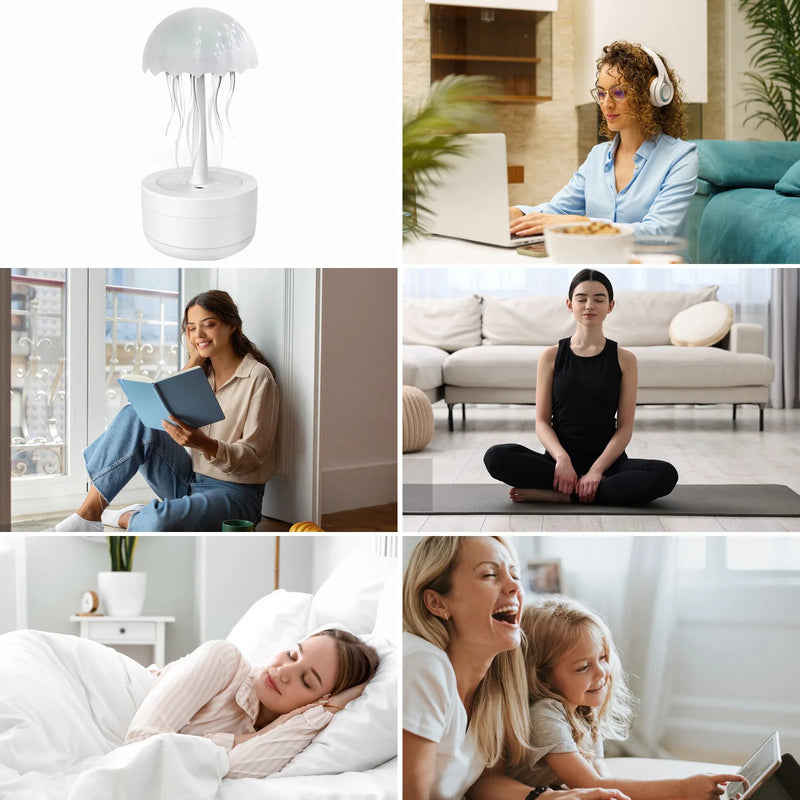 Luminária Noturna Jellyfish – Atmosfera Mágica com Estilo e Função