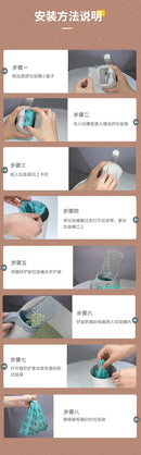 Cat Litter Pá com Sacos de Resíduos - Limpa Fácil - Ferramenta de limpeza de caixas portáteis