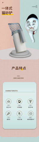 Cat Litter Pá com Sacos de Resíduos - Limpa Fácil - Ferramenta de limpeza de caixas portáteis