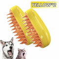 Escova Vapor - Cães e Gatos - Pulverizador elétrico para massagem, ferramenta de limpeza de animais de estimação, 3 em 1