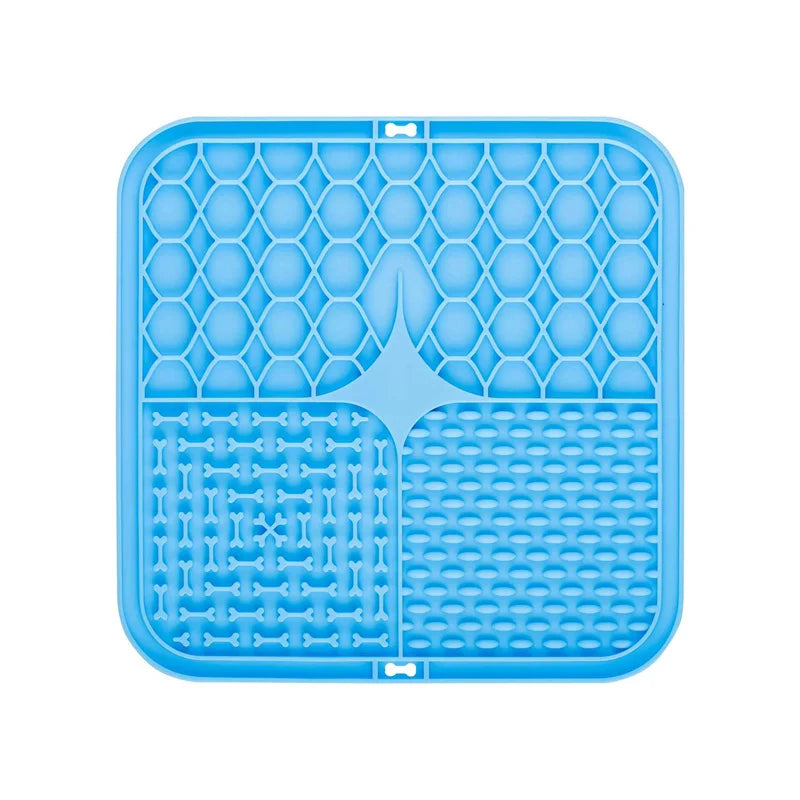 Silicone Lick Mat para Pet, Slow Food Plate, Dog Bathing Distração Otário, Treinamento Alimentador Suprimentos